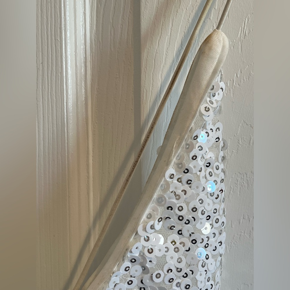 Lulus white sequin low back mini dress, XS - Picture 4 of 8